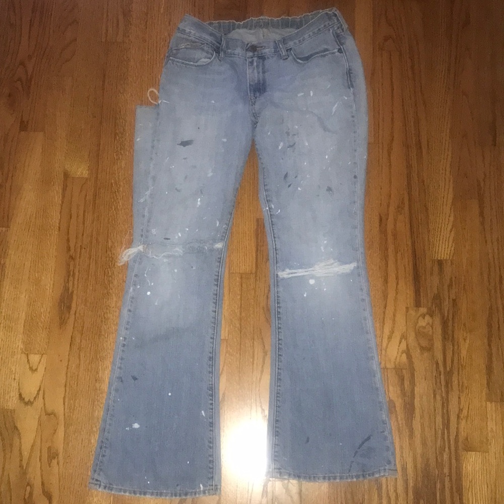 Distressed Old Navy jeans